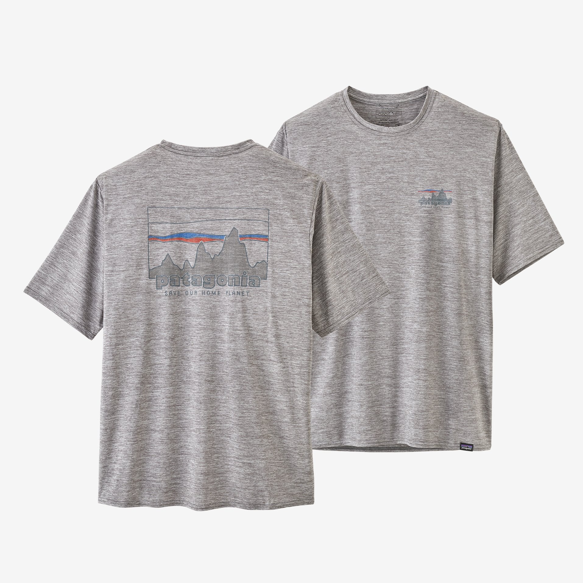 Patagonia Mens Capilene Cool Daily Graphic Shirt Apparel Patagonia '73 Skyline/Feather Grey-SKFE Small