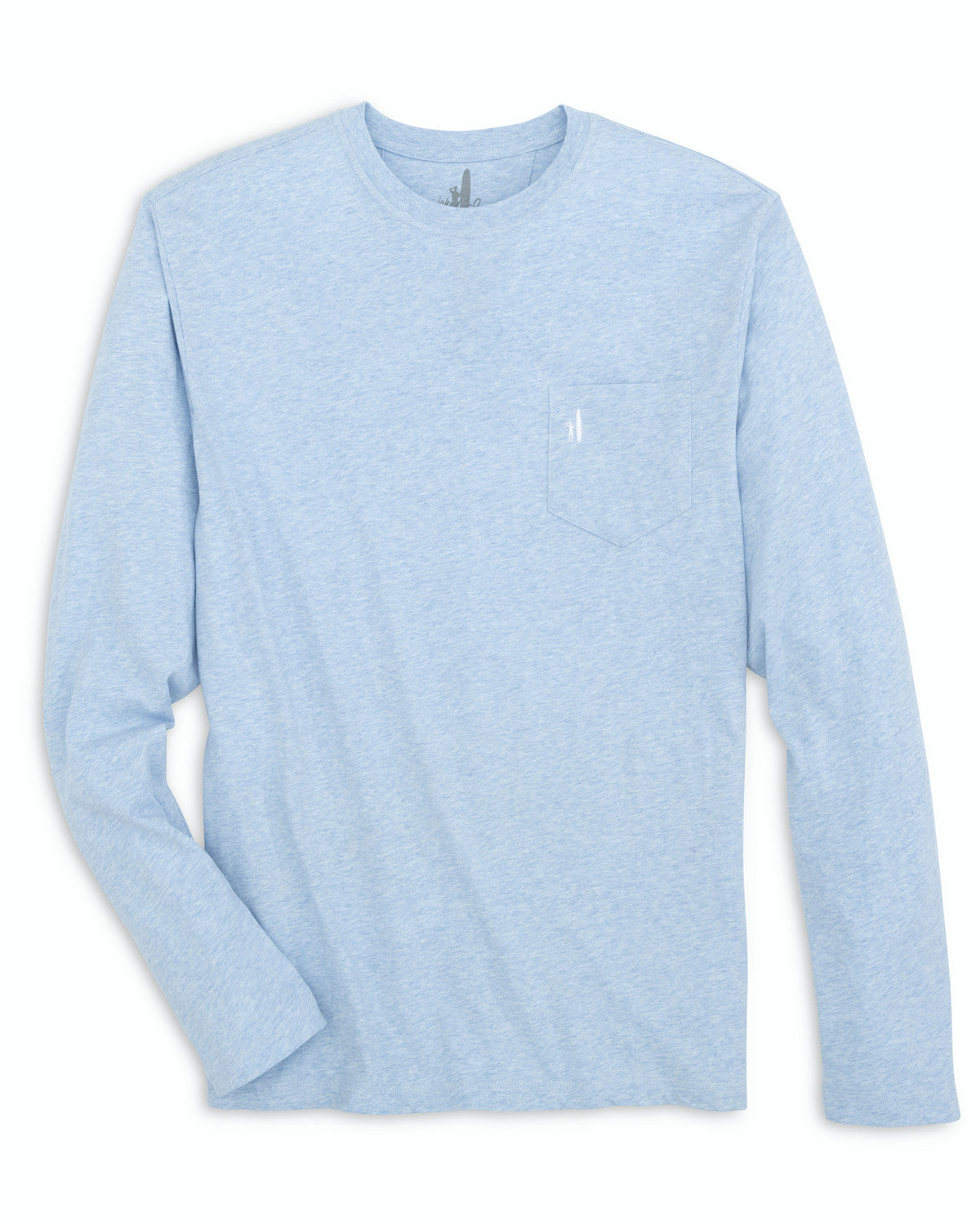 Johnnie O Mens Heathered Brennan Long Sleeve Tee Apparel Johnnie-O Gulf Blue Small