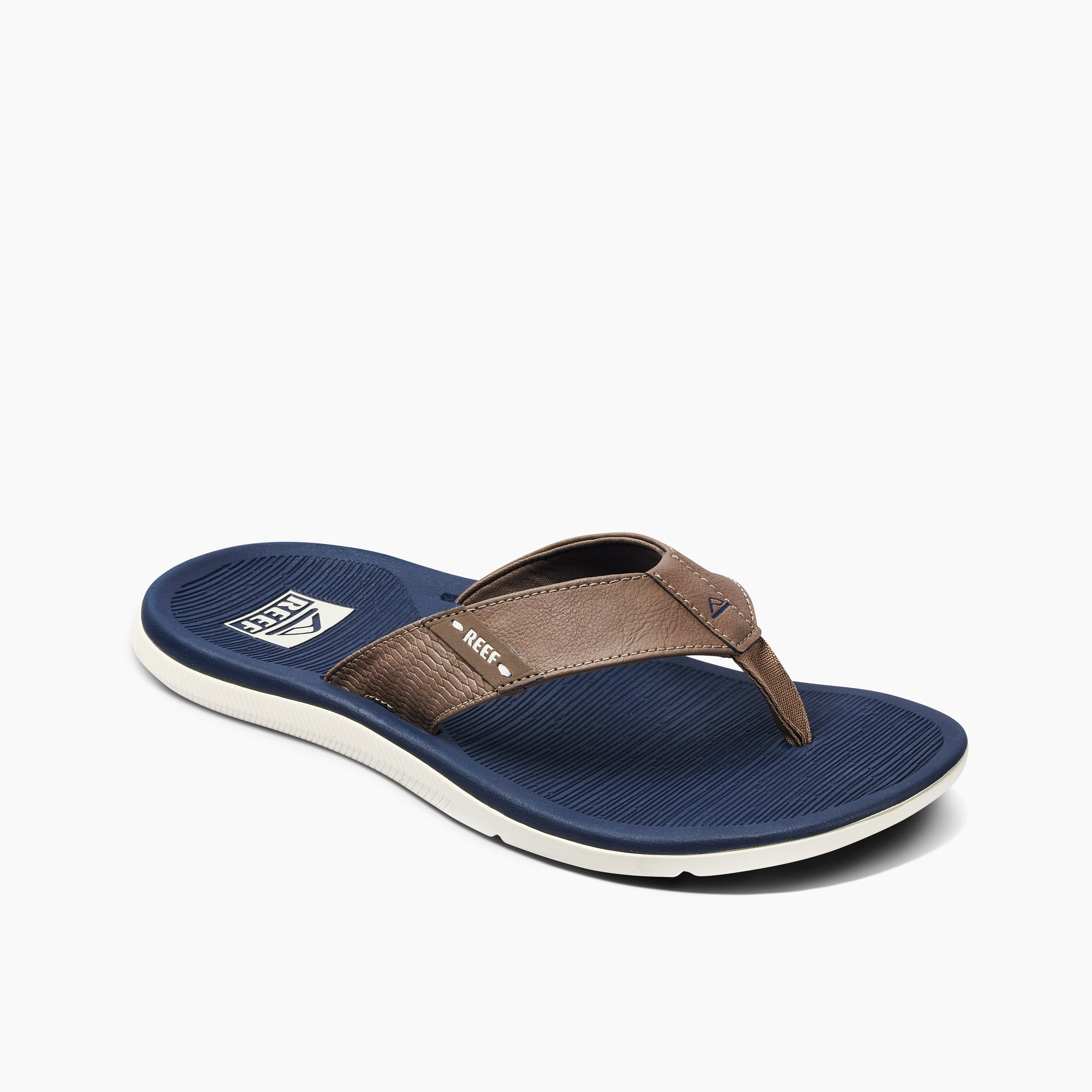 Reef Men's Santa Ana Footwear Reef Navy/Khaki 6