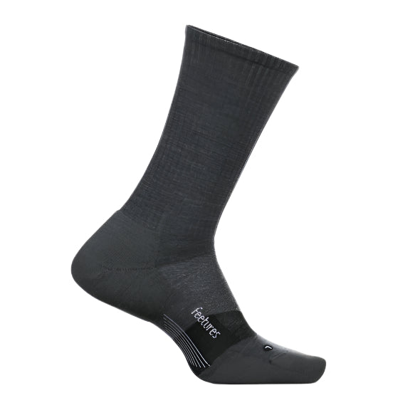 Feetures Merino 10 Cushion Crew Apparel Feetures Gray Medium