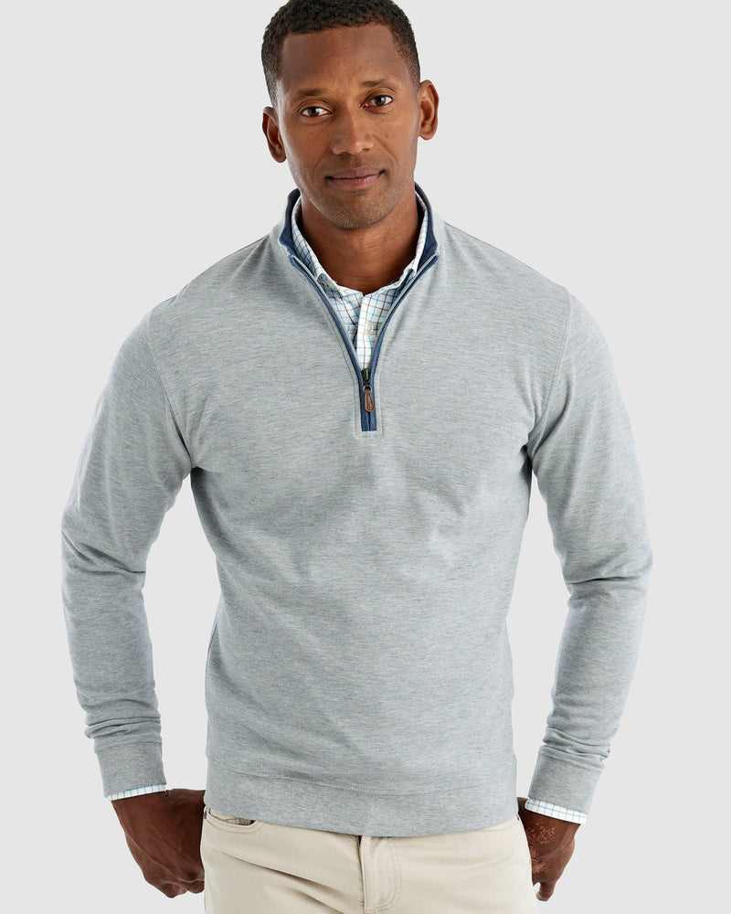 Johnnie-O Men's Sully 1/4 Zip Pullover Apparel Johnnie-O Light Gray Small