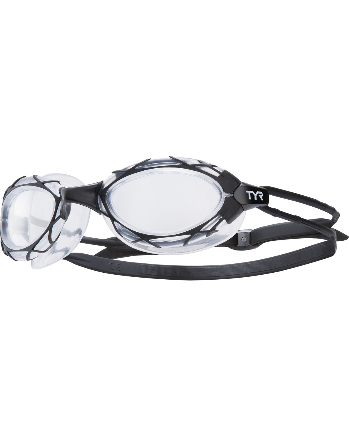 TYR Nest Pro Adult Goggles Equipment TYR Black/Clear