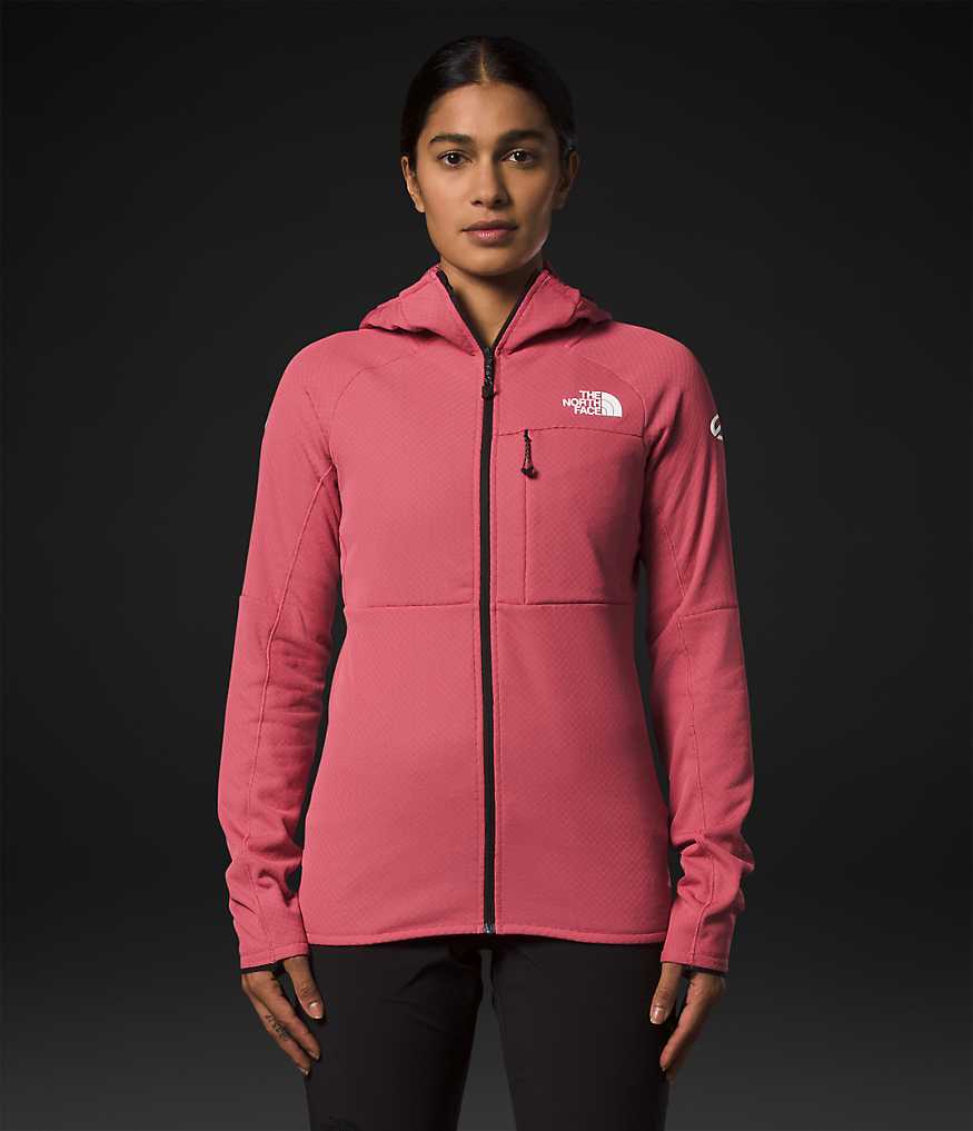 The North Face Women's Summit FUTUREFLEECEâ„¢ Full Zip Hoodie Apparel North Face XSmall Slate Rose-396