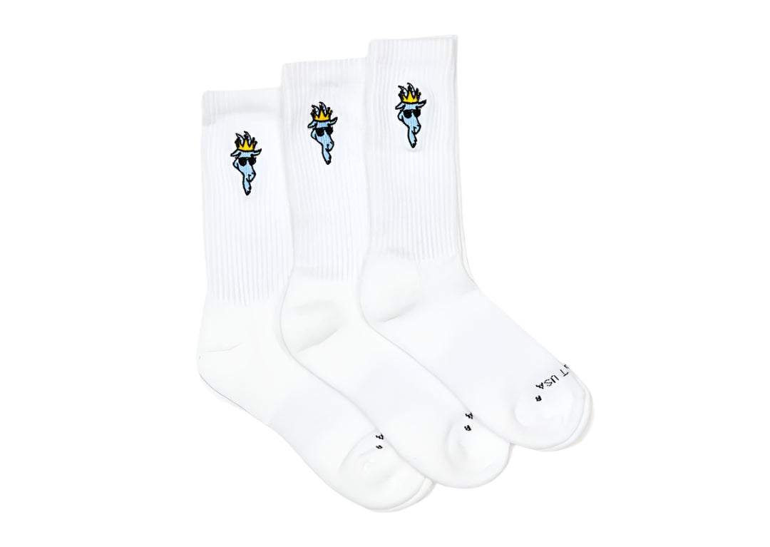 Goat USA OG Socks 3 Pack Apparel Goat USA White Youth