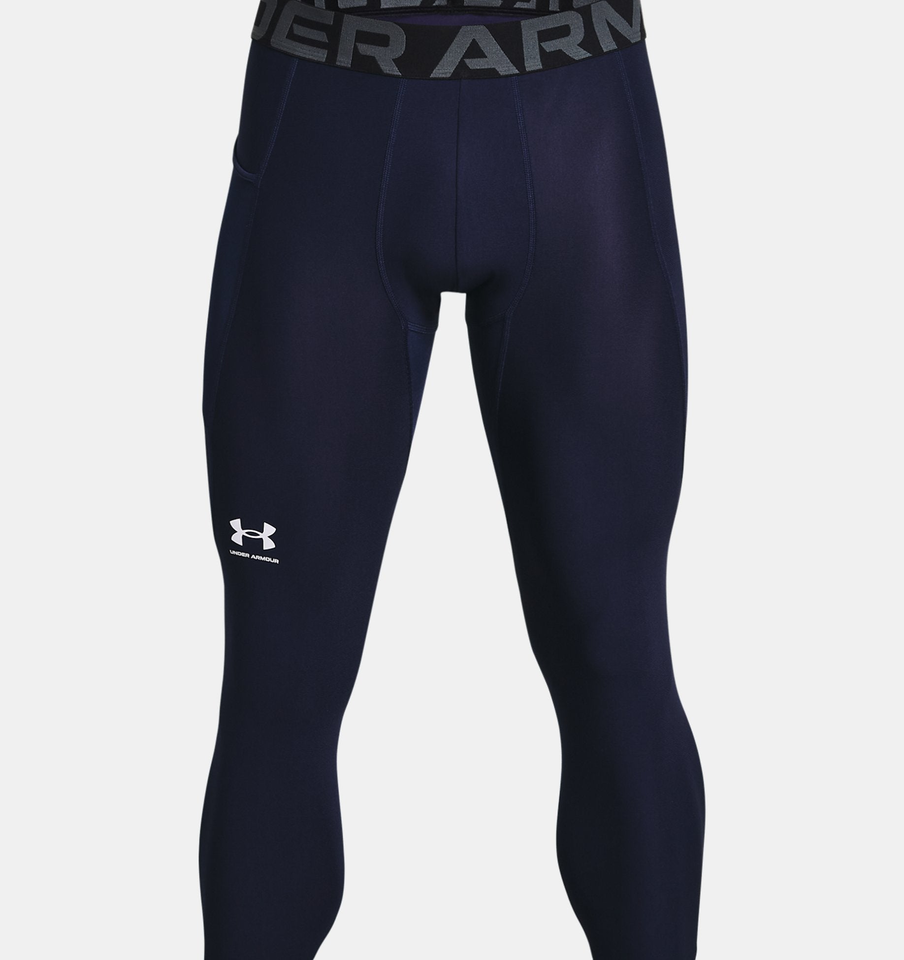 Under Armour Men's Heatgear Armour 3/4 Leggings Apparel Under Armour Midnight Navy/White-410 Small