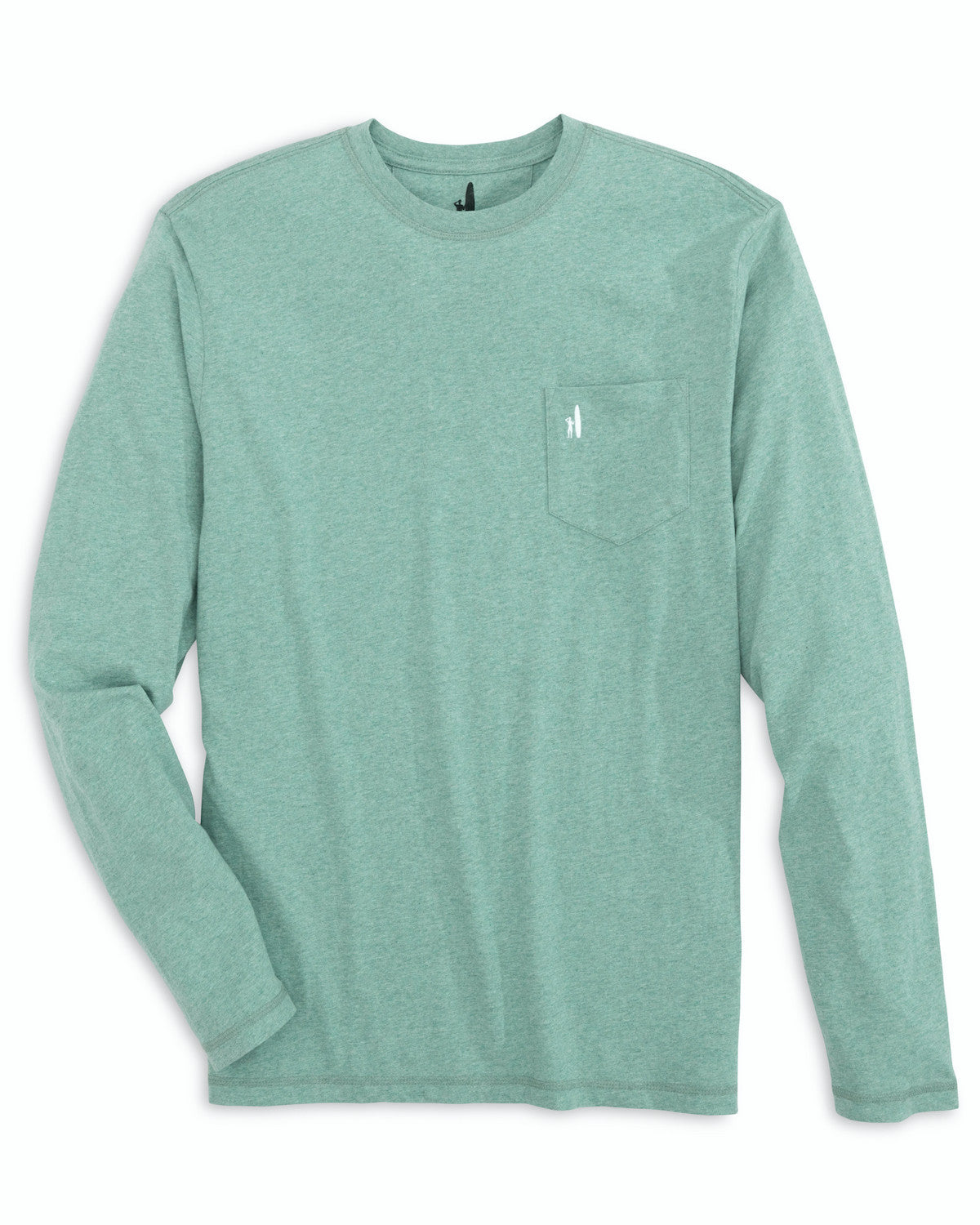 Johnnie O Mens Heathered Brennan Long Sleeve Tee Apparel Johnnie-O Seaglass Small