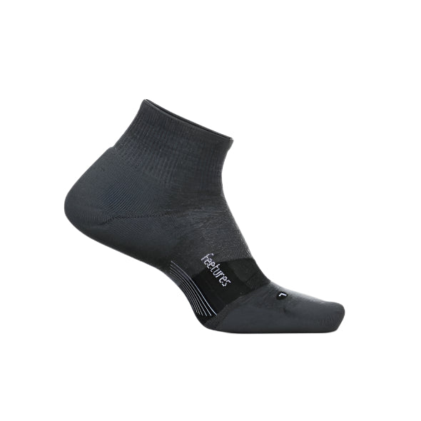Feetures Merino 10 Cushion Quarter Apparel Feetures Medium Gray