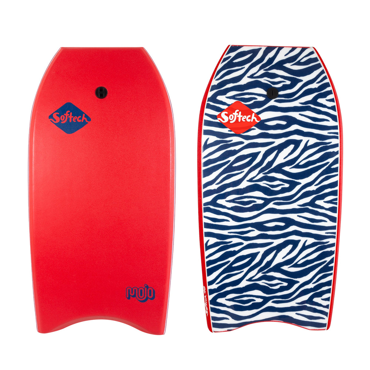 Softech Mojo Bodyboard Equipment Keeper Sports 38" Red Zebra