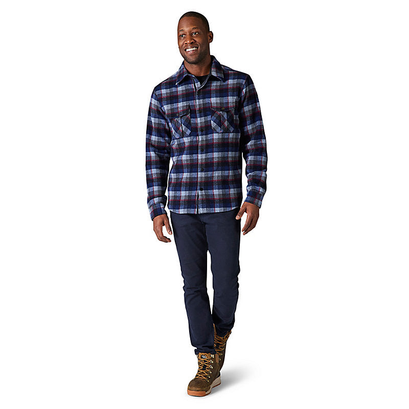 Smartwool Men's Anchor Line Shirt Jacket Apparel Smartwool Medium Gray Plaid-H38 Medium