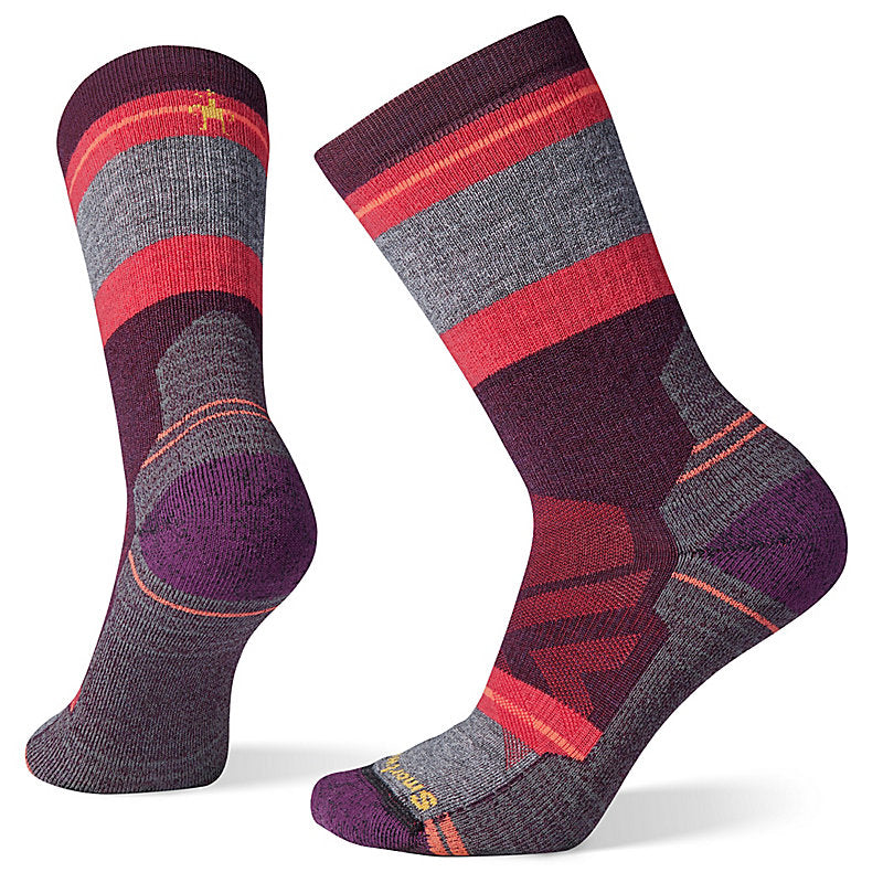 Smartwool Womens Hike Full Cushion Saturnsphere Crew Socks Apparel Smartwool Bordeaux-590 Small