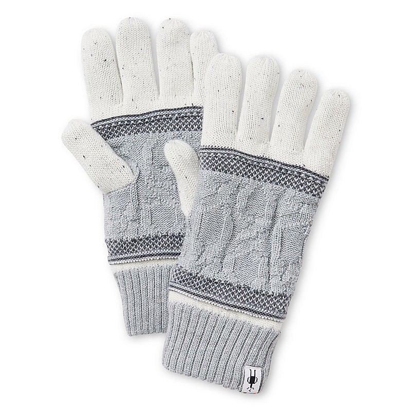 Smartwool Popcorn Cable Glove Accessories Smartwool Natural Donegal-H46