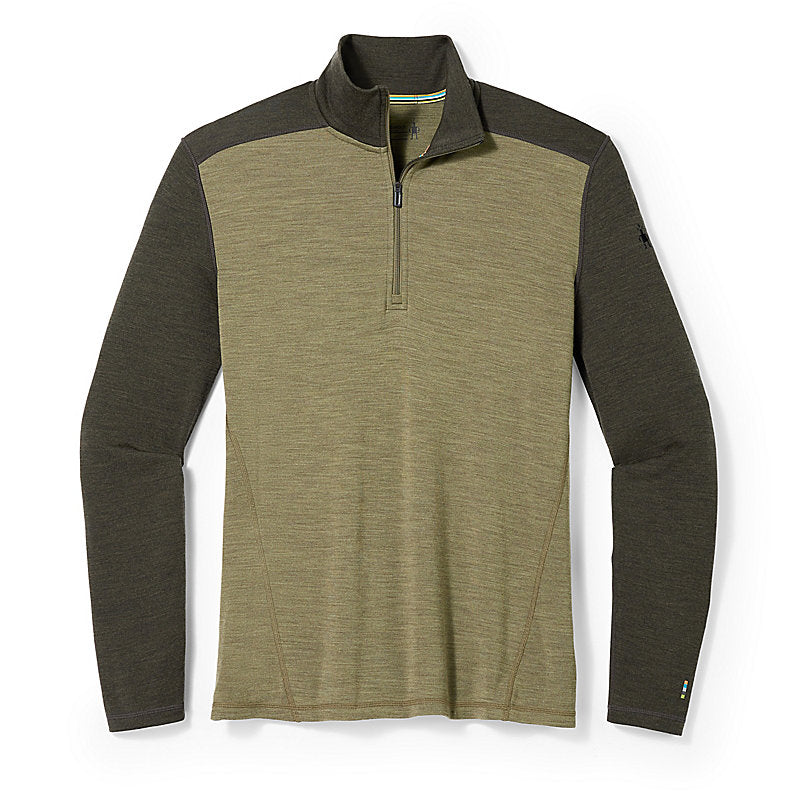 Smartwool Men's Classic Thermal Merino Base Layer 1/4 Zip Apparel Smartwool North Woods Heather-K48 Small