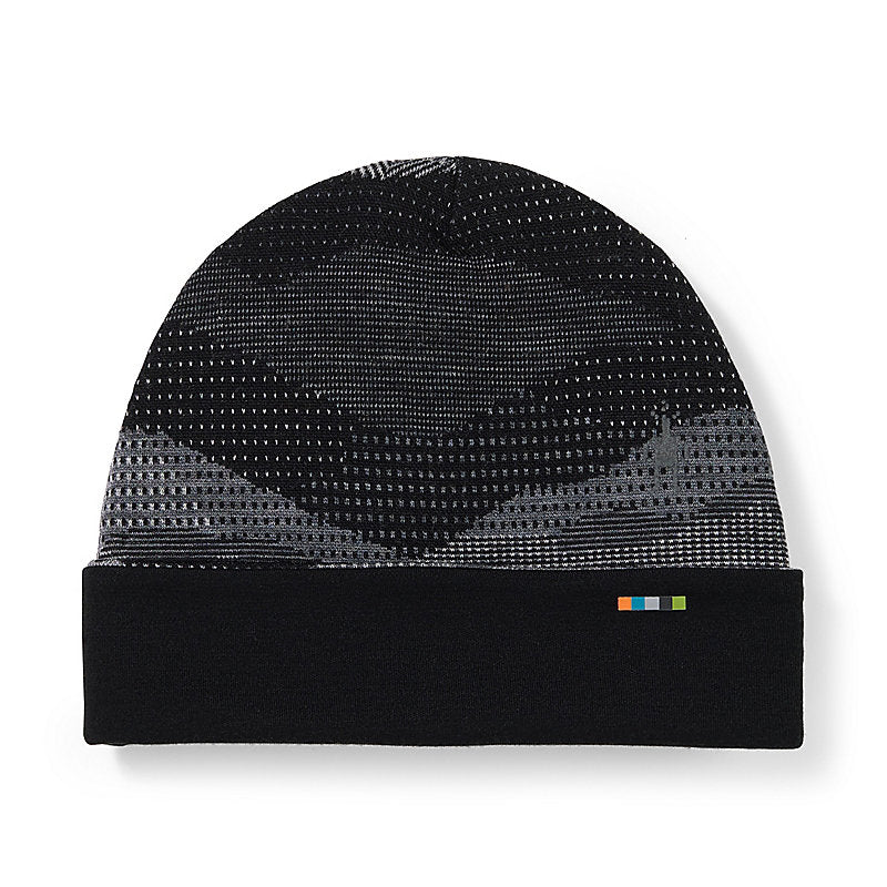 Smartwool Thermal Merino Reversible Pattern Cuffed Beanie Accessories Smartwool Black Mountain Scape-K64