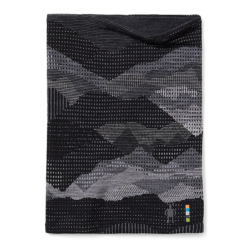 Smartwool Thermal Merino Reversible Pattern Neck Gaiter Accessories Smartwool Black Mountain Scape-K64