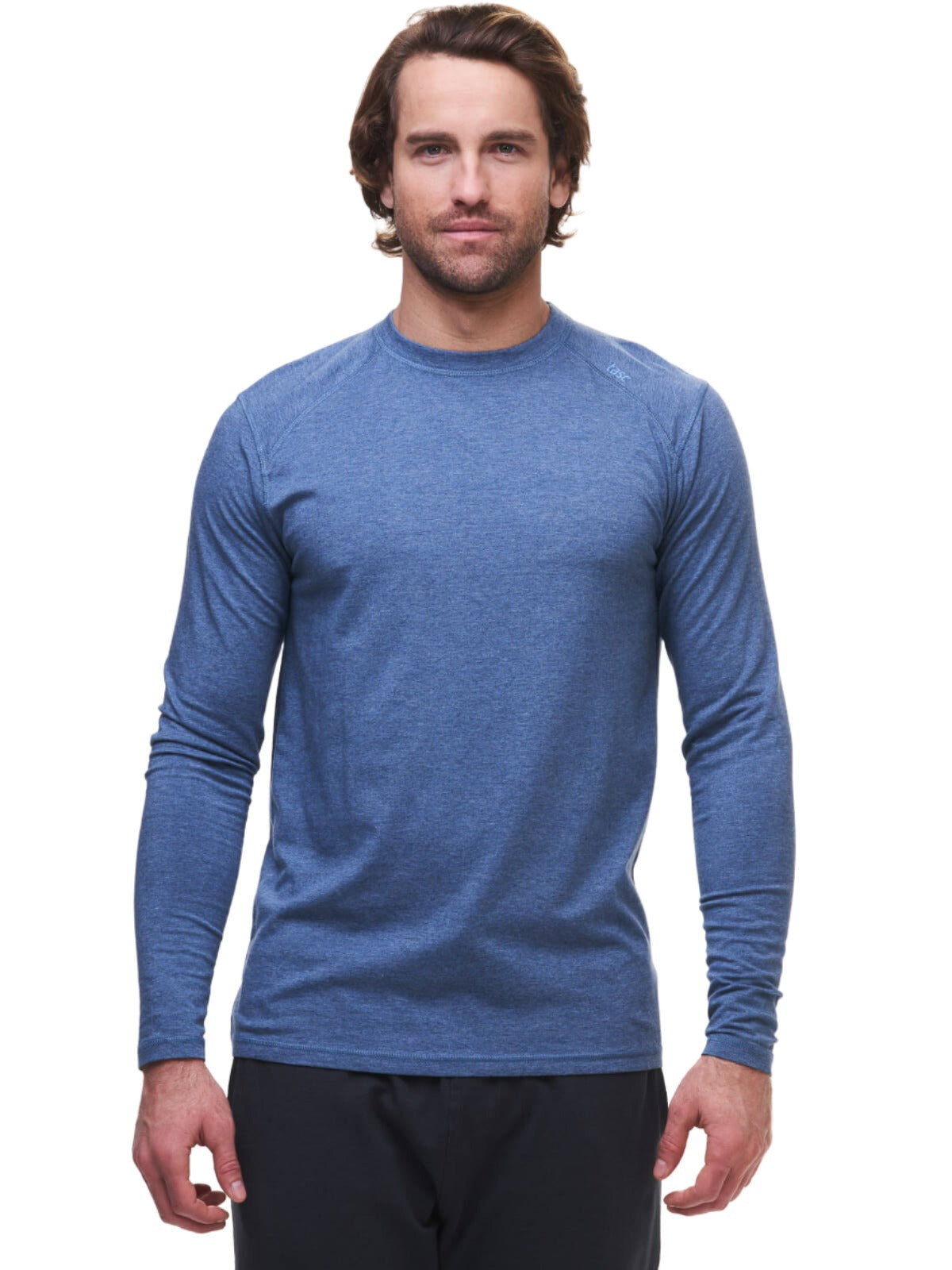Tasc Men's Carrollton Long Sleeve Fitness T-Shirt Apparel Tasc Indigo Heather-406 Small