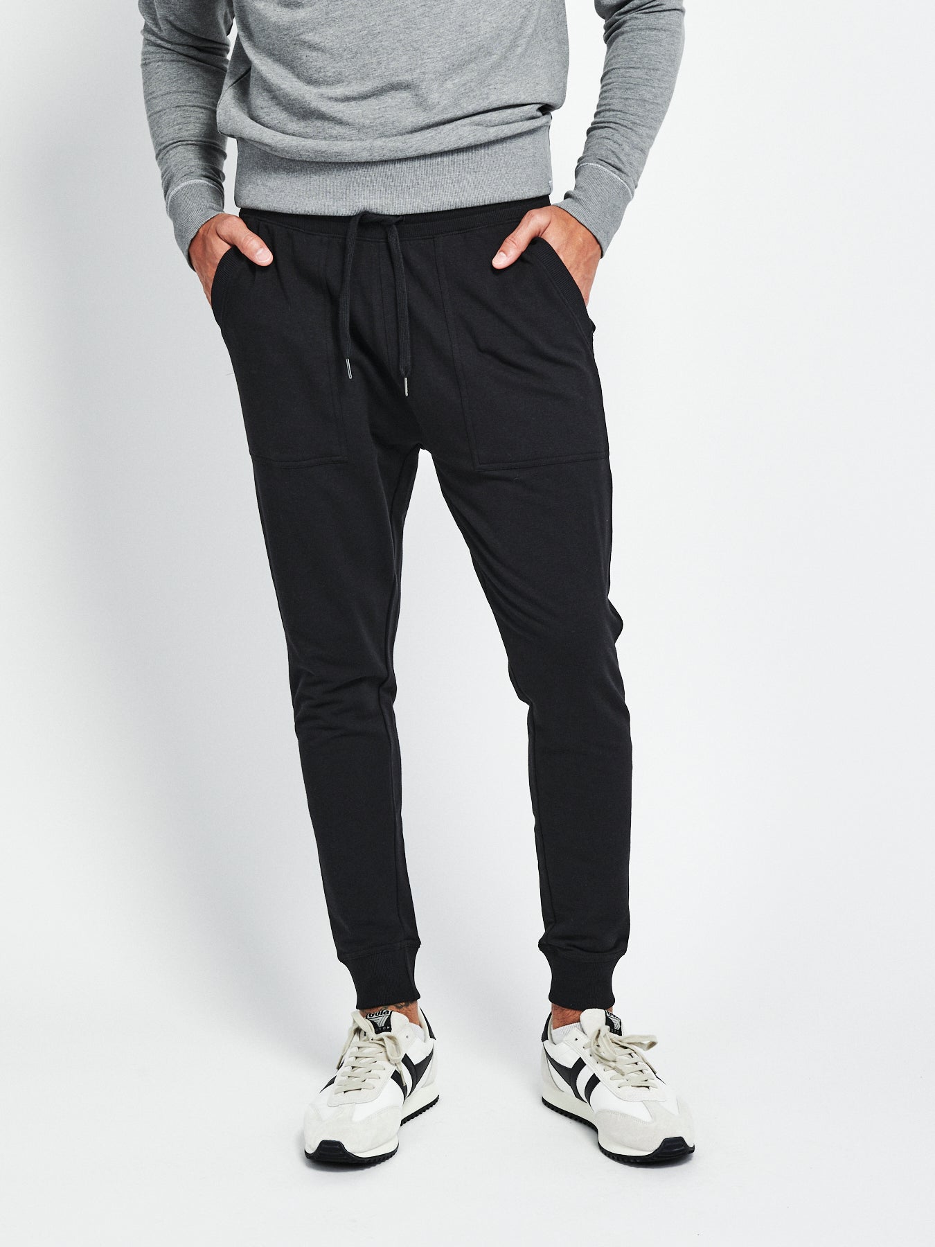 Tasc Mens Varsity Brushed Lightweight Jogger Apparel Tasc Black Small