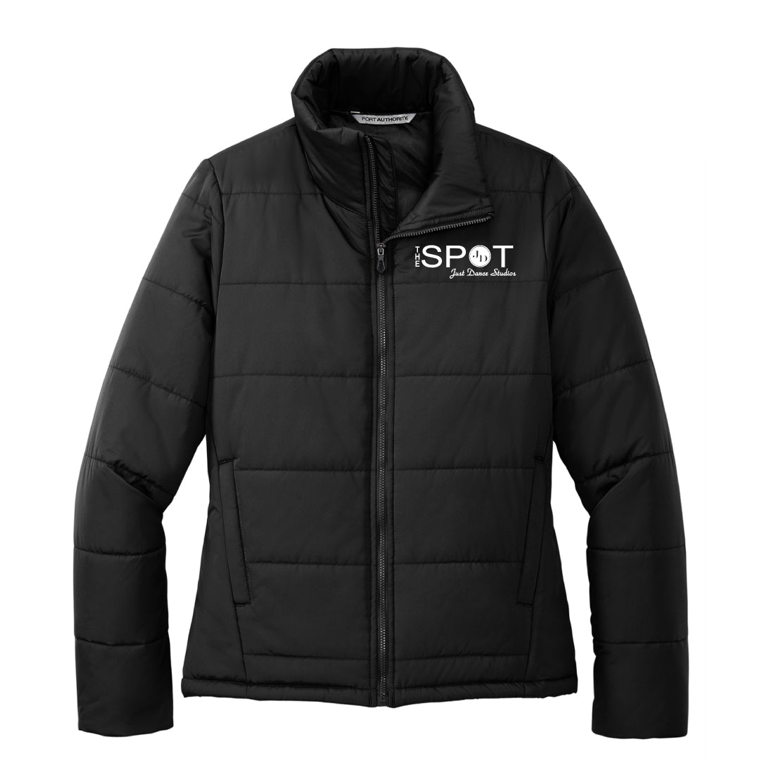 The Spot Dance Puffer Jacket Logowear The Spot Just Dance Ladies XS Black