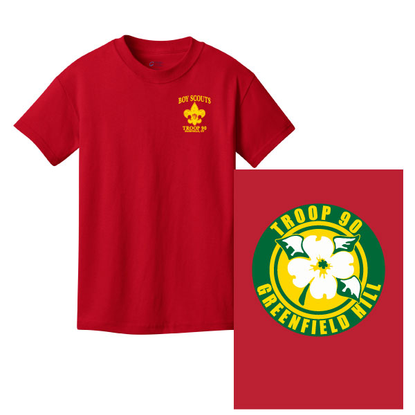 BSA Troop 90 Short Sleeve Tri Blend Short Sleeve Logowear BSA Troop 90 Adult XS