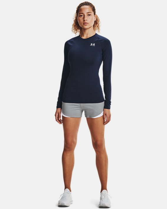 Under Armour Women's Heatgear Armour Compression Long Sleeve Apparel Under Armour Midnight Navy-410 XSmall