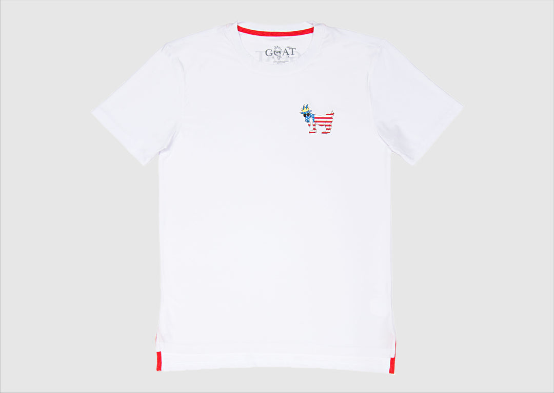 Goat USA Youth Freedom Athletic T-Shirt Apparel Goat USA White Youth Small