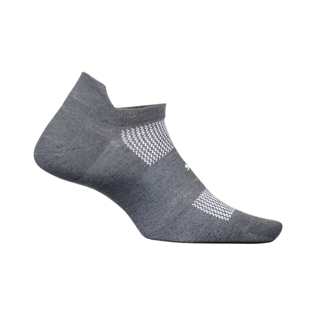 Feetures High Performance Cushion No Show Tab Apparel Feetures Heather Gray Small