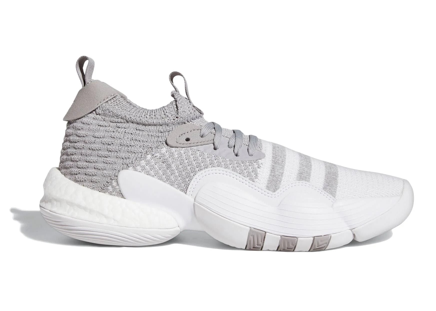 adidas Men's Trae Young 2 Footwear Adidas Cloud White / Team Mid Grey / Cloud White-HO3842 6