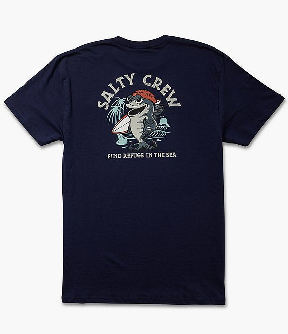 Salty Crew Men's Free Surf SS Tee Apparel Salty Crew Navy Small