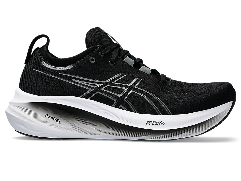 ASICS Men's Gel-Nimbus 26 Footwear ASICS Black/Graphite Grey-001 10.5 Wide-2E