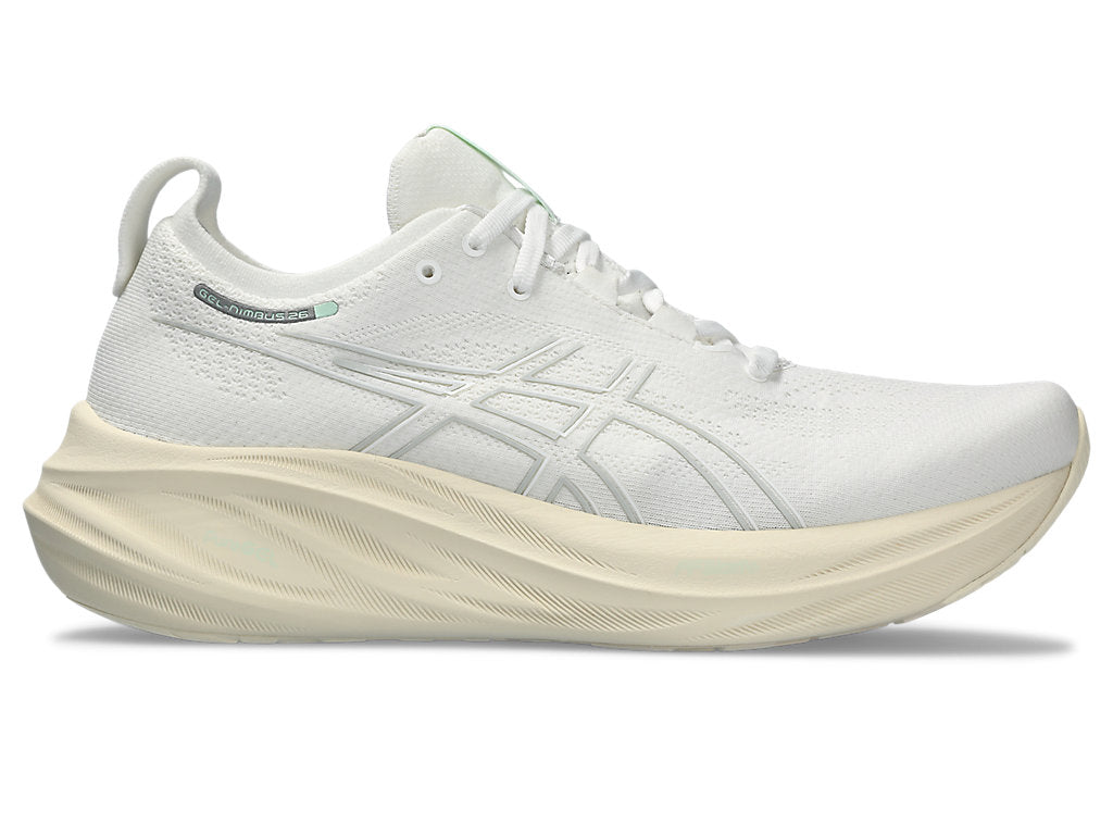 ASICS Men's Gel-Nimbus 26 Footwear ASICS White/White-101 12 Medium-D