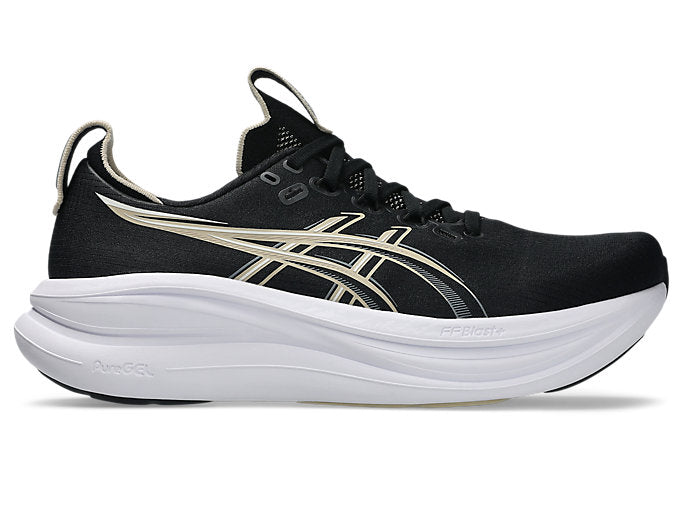 ASICS Men's Gel-Nimbus 28 Footwear ASICS Black/Feather Grey-002 12.5 Medium-D