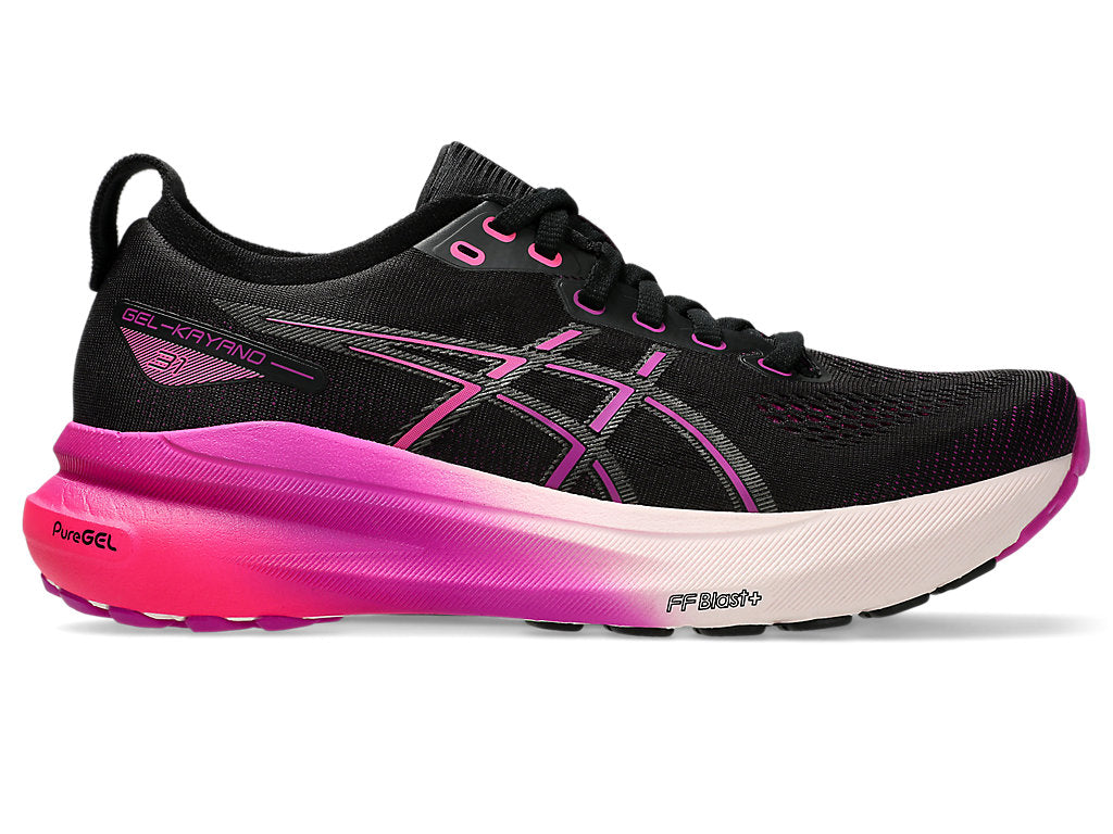 Asics Women's Gel-Kayano 31 Footwear ASICS Black/Bold Magenta-003 10 Medium-B