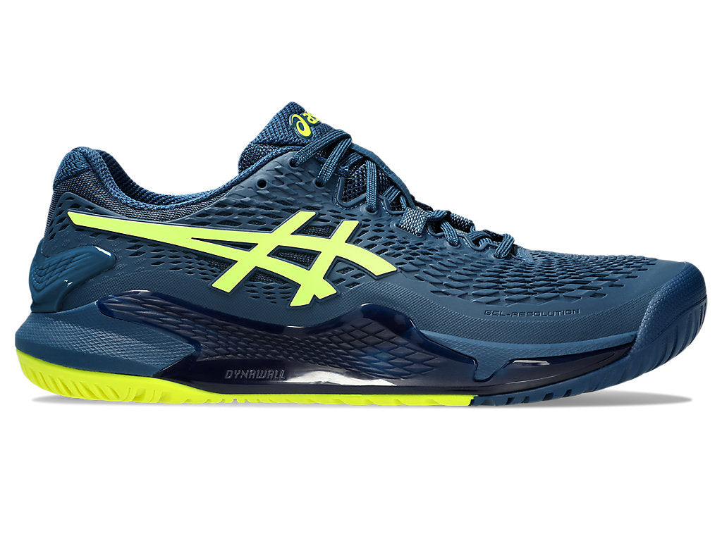 ASICS Men's Gel-Resolution 9 Footwear ASICS Mako Blue/Safety Yellow-404 8 