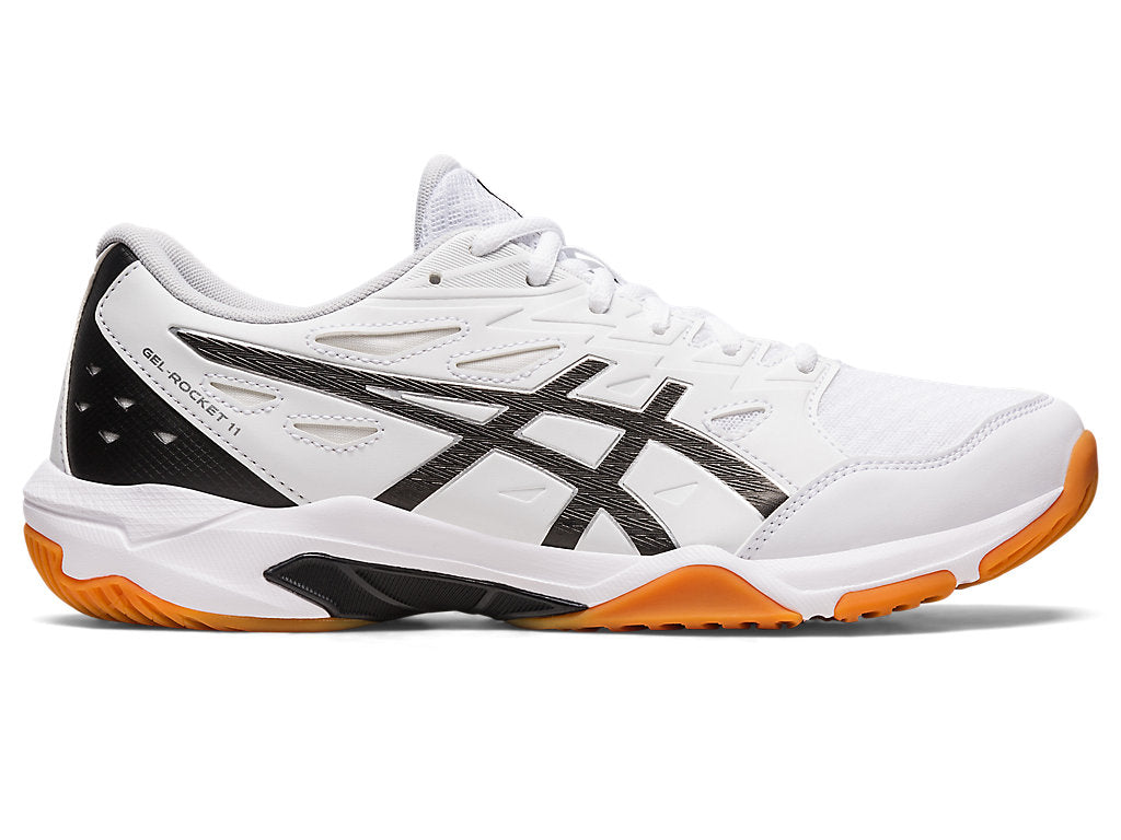 Asics Mens Gel Rocket 11 Footwear ASICS White/Pure Silver-101 7.5 