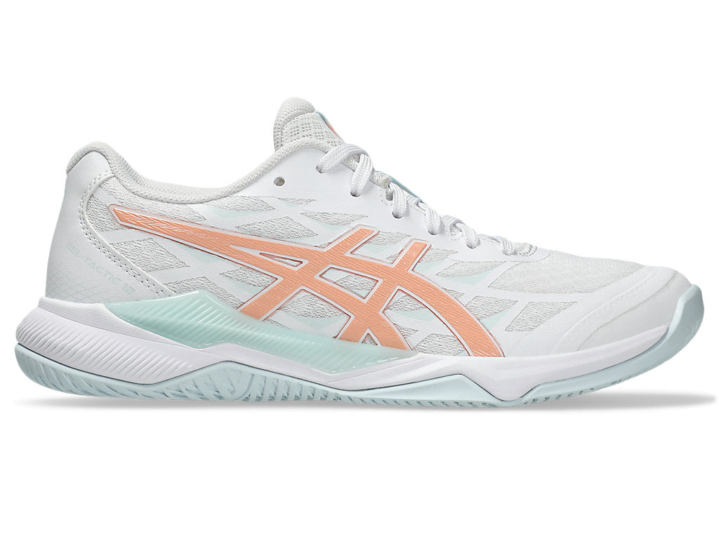 ASICS Women's Gel-Tactic 12 Footwear ASICS White/Bright Sunstone-102 8.5