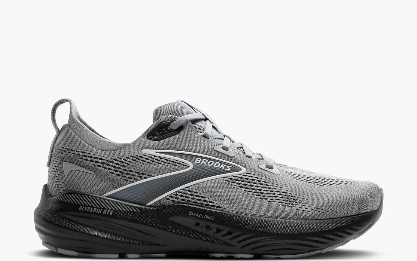 Brooks Men's Glycerin GTS 22 Footwear Brooks Primer Gray/Ebony/Bluewash-078 7.5 Medium-D