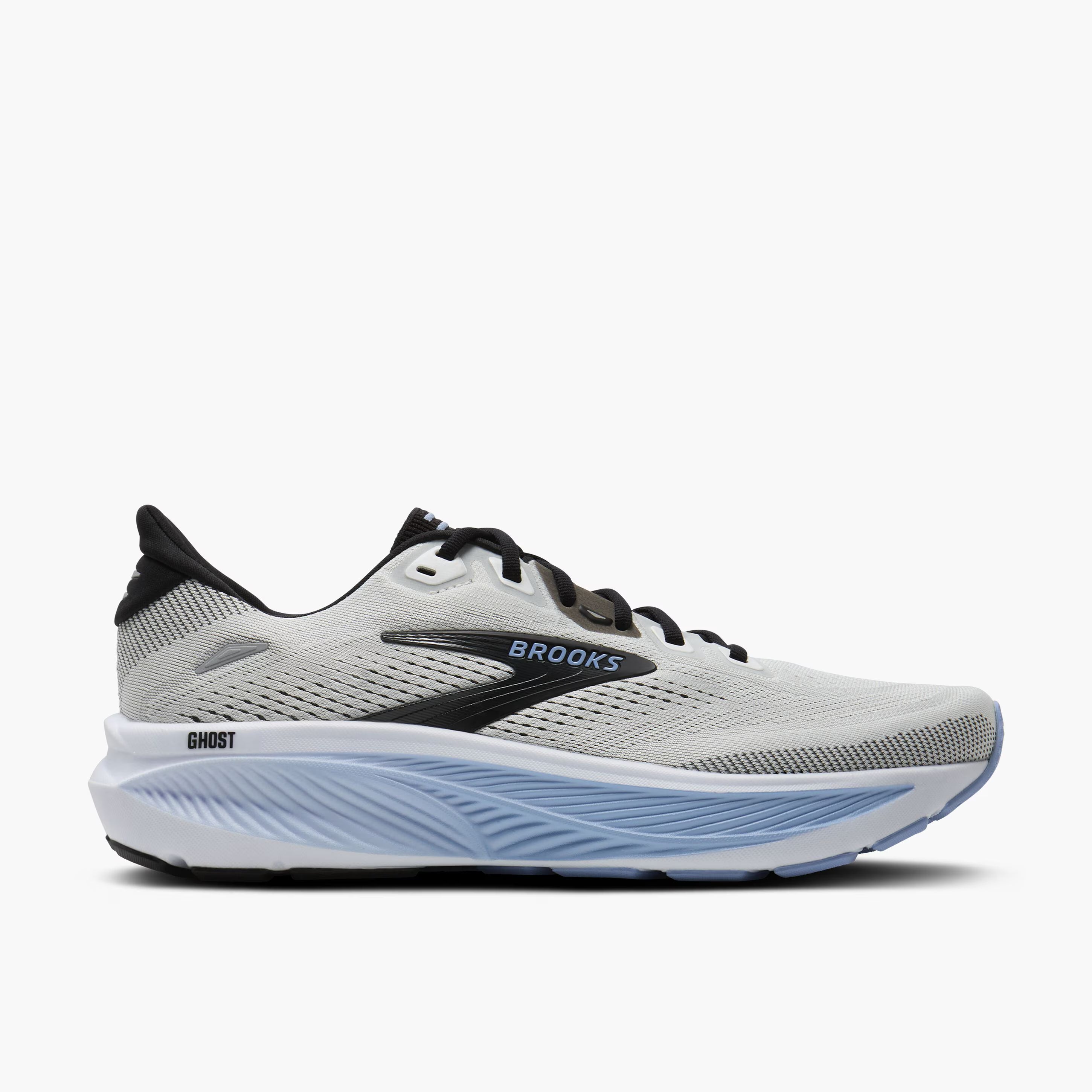 Brooks Men's Ghost 18 Footwear Brooks White/Black/Open Air-172 7.5 Medium-D