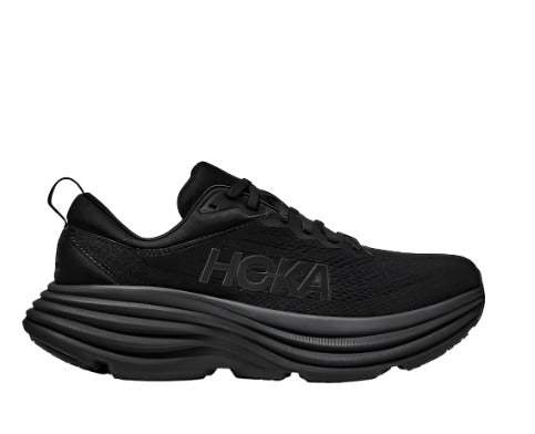 Hoka Men's Bondi 8 Footwear Hoka One One Black/Black-BBLC 9.5 Wide