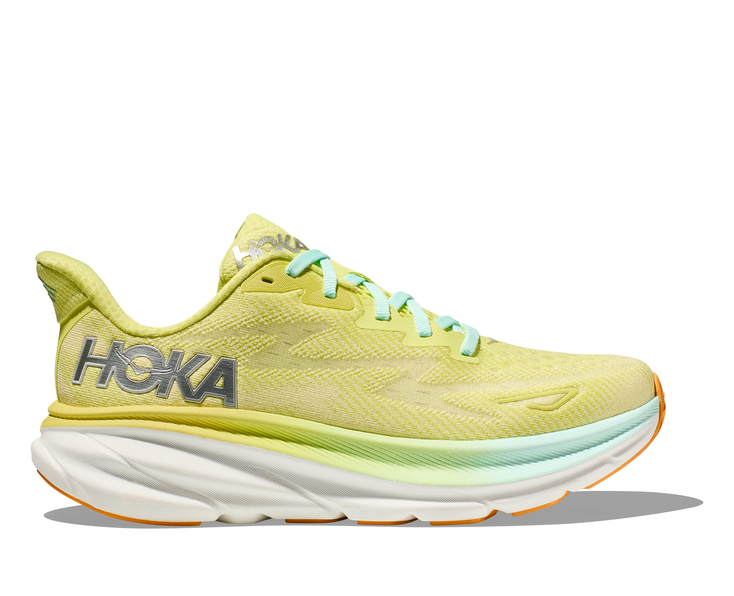 Hoka Women's Clifton 9 Footwear Hoka One One Citrus Glow/Sunlit Ocean-CGSO 6.5 Medium