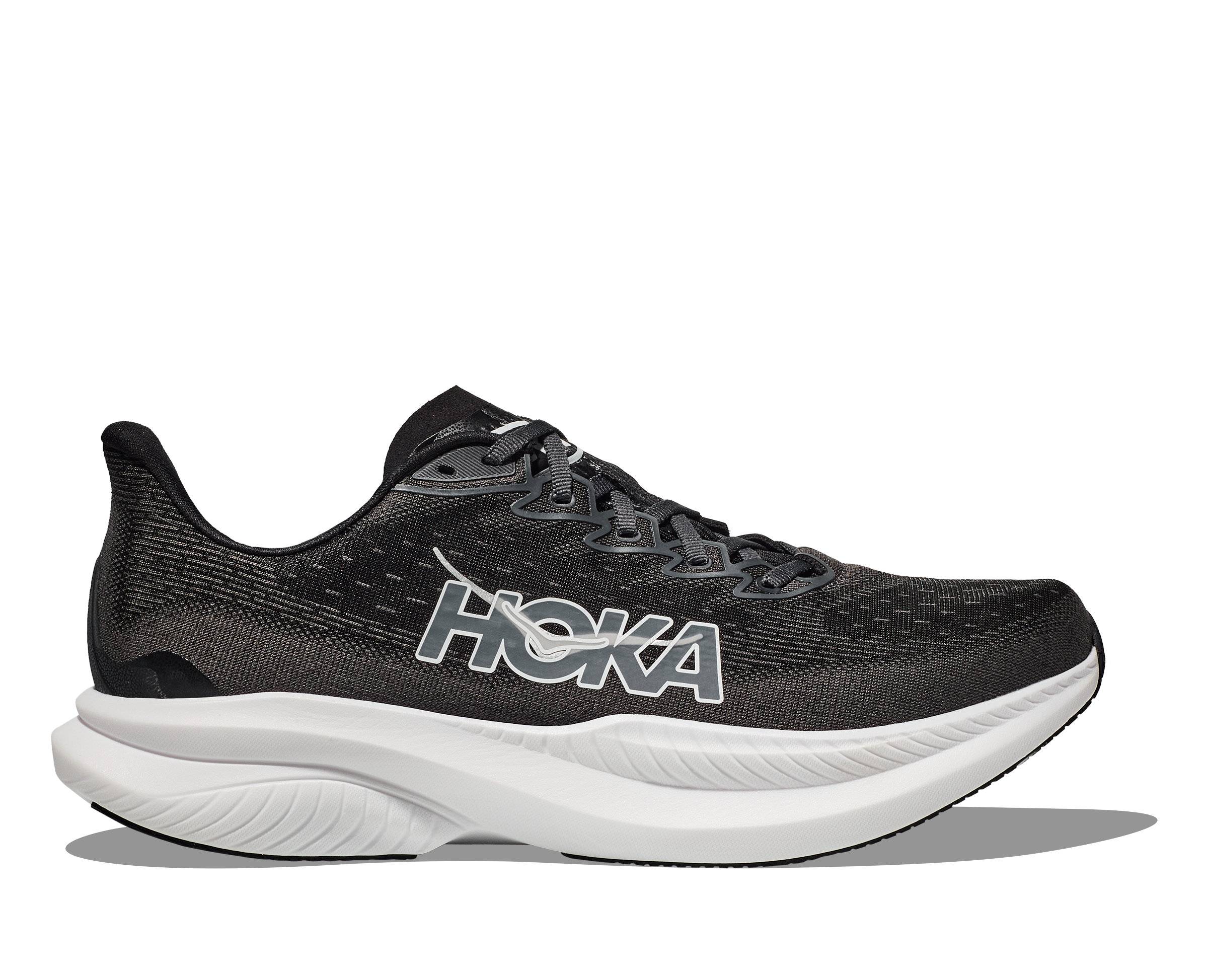 Hoka Women's Mach 6 Footwear Hoka One One Black/White-BWHT 7 