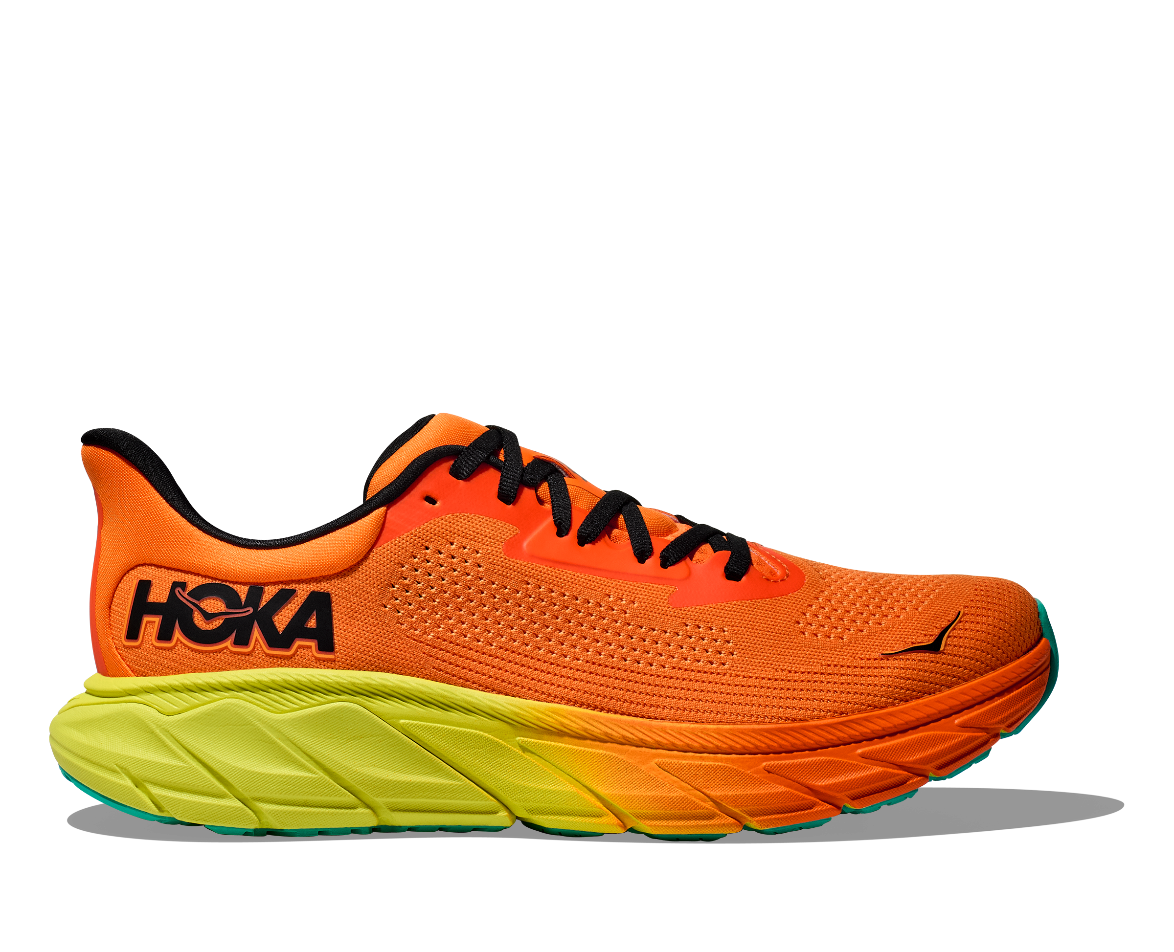 Hoka Men's Arahi 7 Footwear Hoka One One Electric Tangerine/Black 10.5 Medium-D