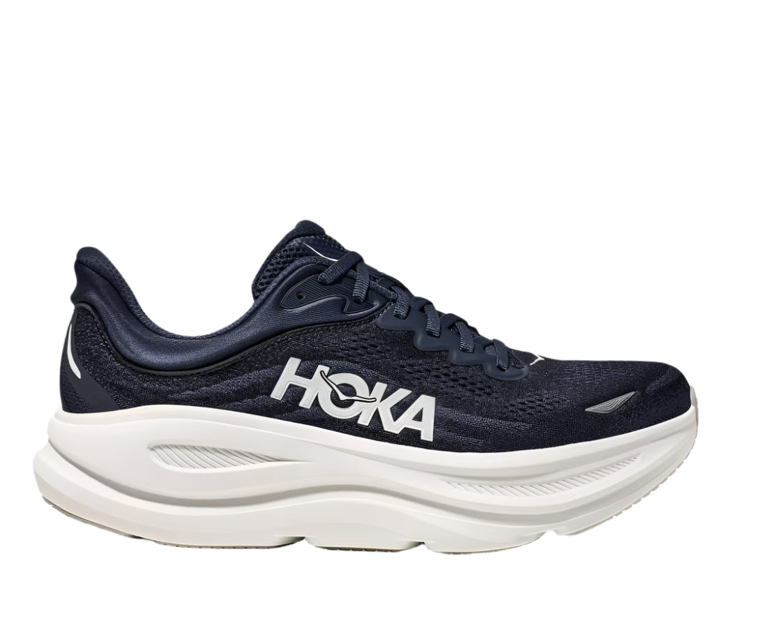 Hoka Men's Bondi 9 Footwear Hoka One One Varsity Navy/White-VYN 8 Medium-D