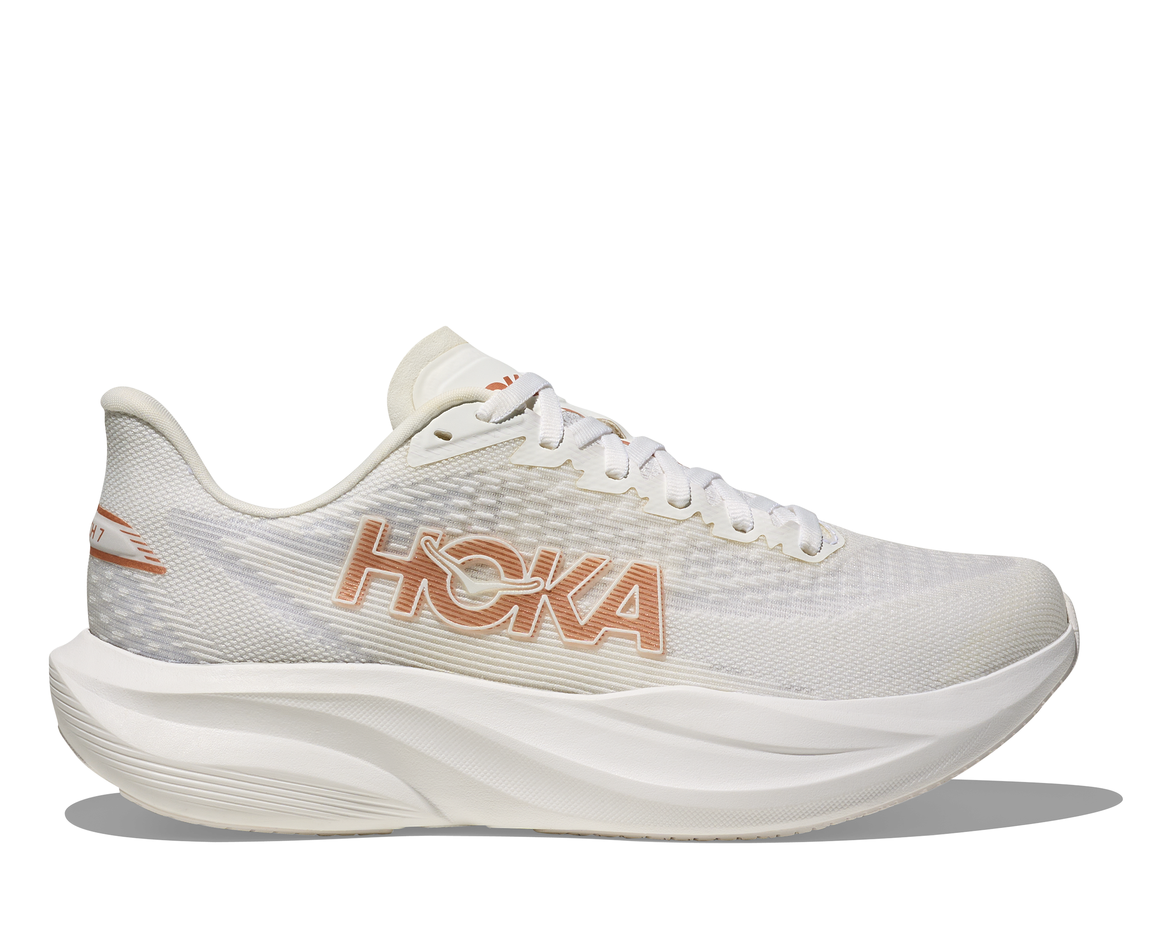 Hoka Women's Mach 7 Footwear Hoka One One Frost/Rose Gold-FTRS 5.5 Medium-B
