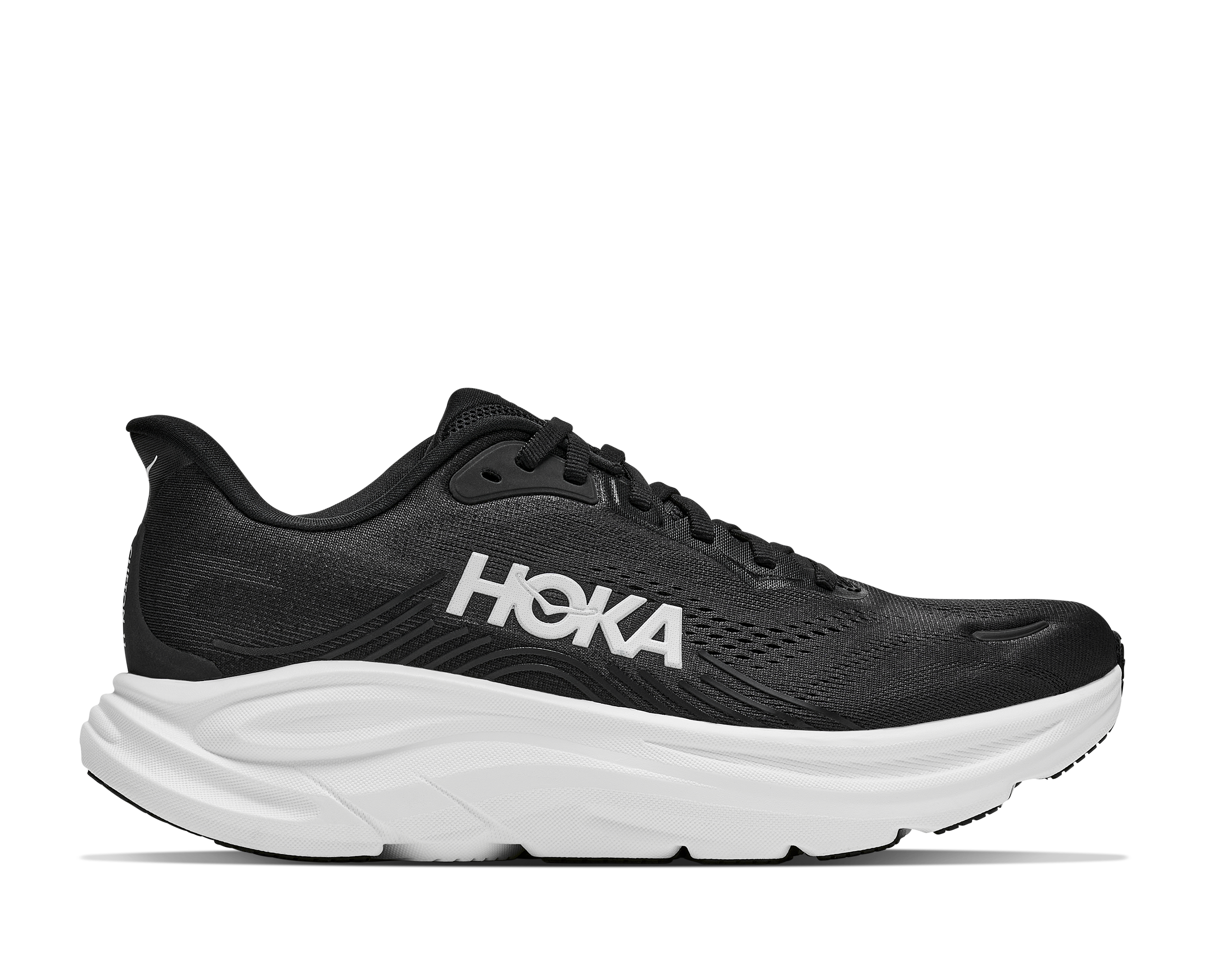 Hoka Men's Clifton 11 Footwear Hoka One One Black/White-BWHT 7.5 Medium-D