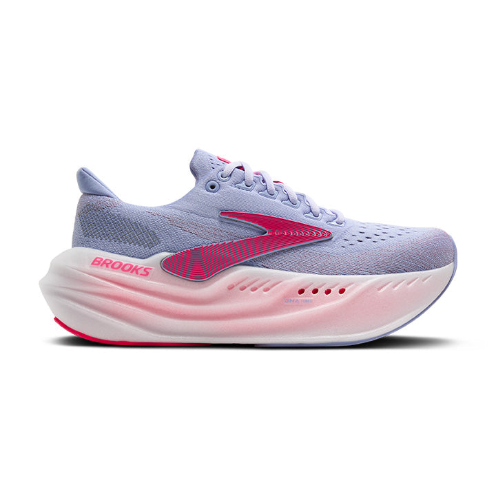 Brooks Women's Glycerin Max Footwear Brooks Blue Heron/Diva Pink/White-447 10 Medium-B