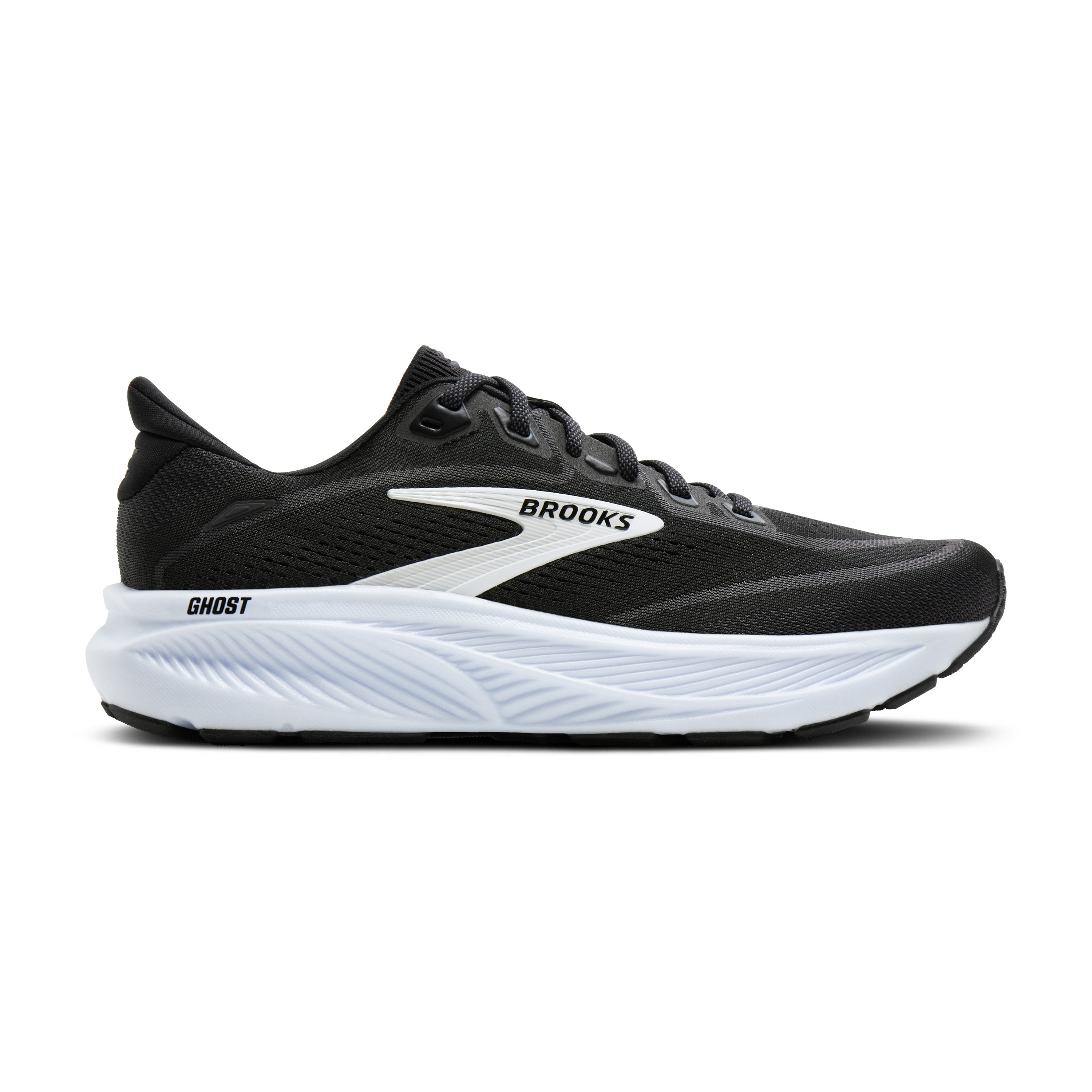 Brooks Women's Ghost 18 Footwear Brooks Black/Grey/White-090 5.5 Medium-B
