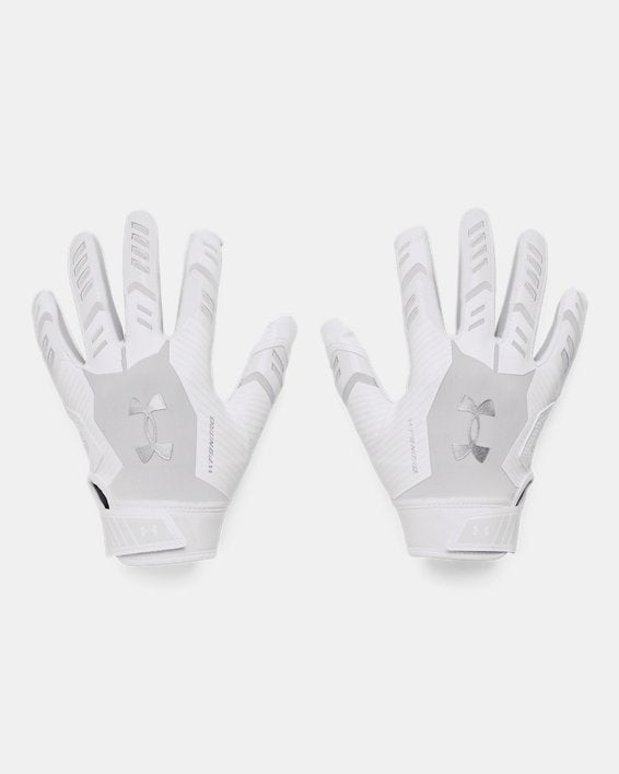 Under Armour Pee Wee F9 Nitro Football Gloves Accessories Under Armour White/Distant Gray/Metallic Silver-100 Pee Wee 