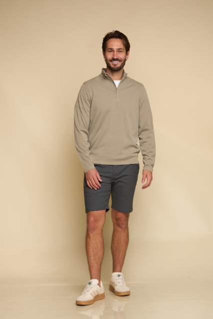 Fundamental Coast Men's Maverick Quarter Zip Apparel Fundamental Coast Steel Grey Small