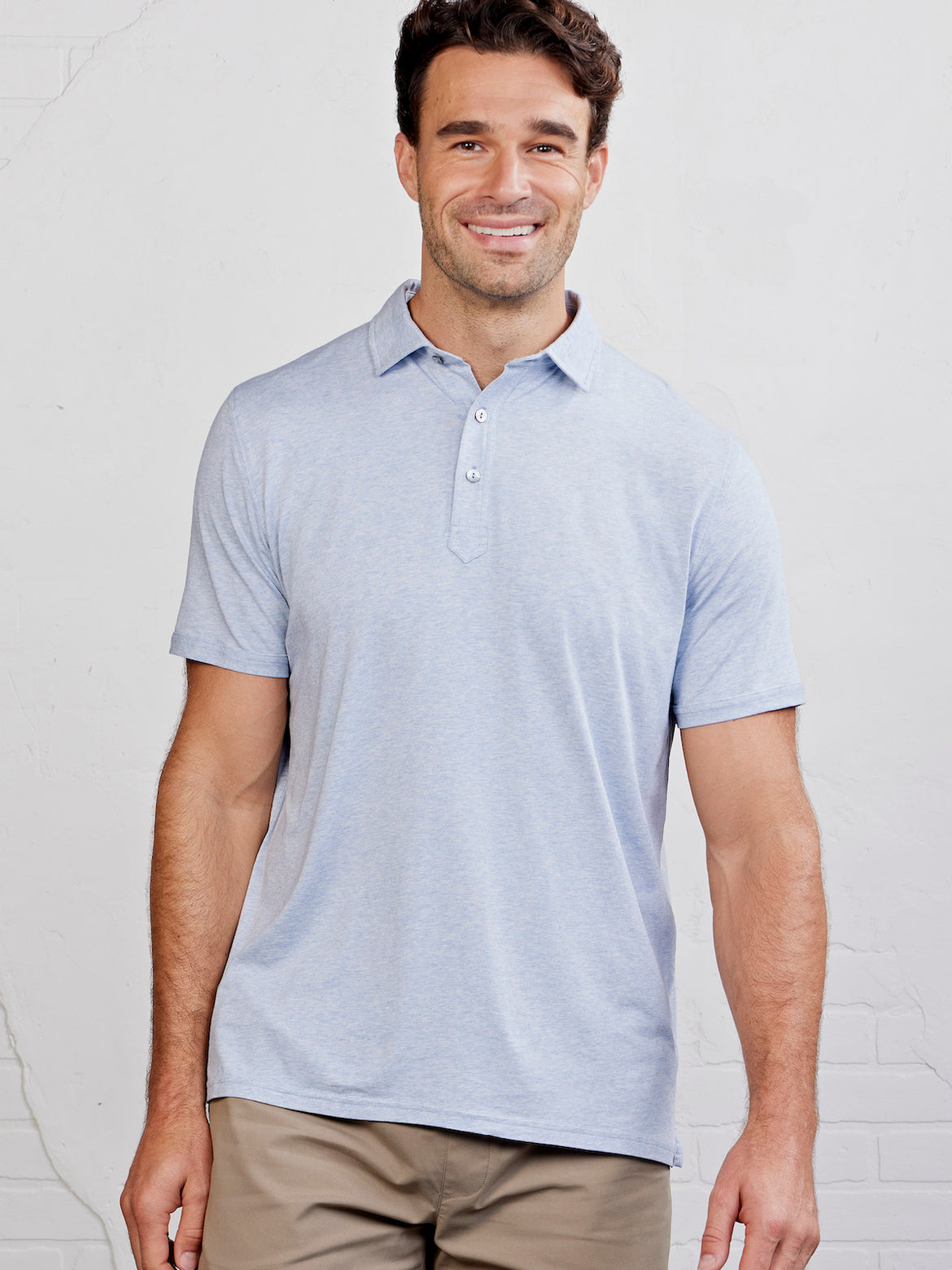 Tasc Men's Everywear Polo Apparel Tasc Cloud Heather Small