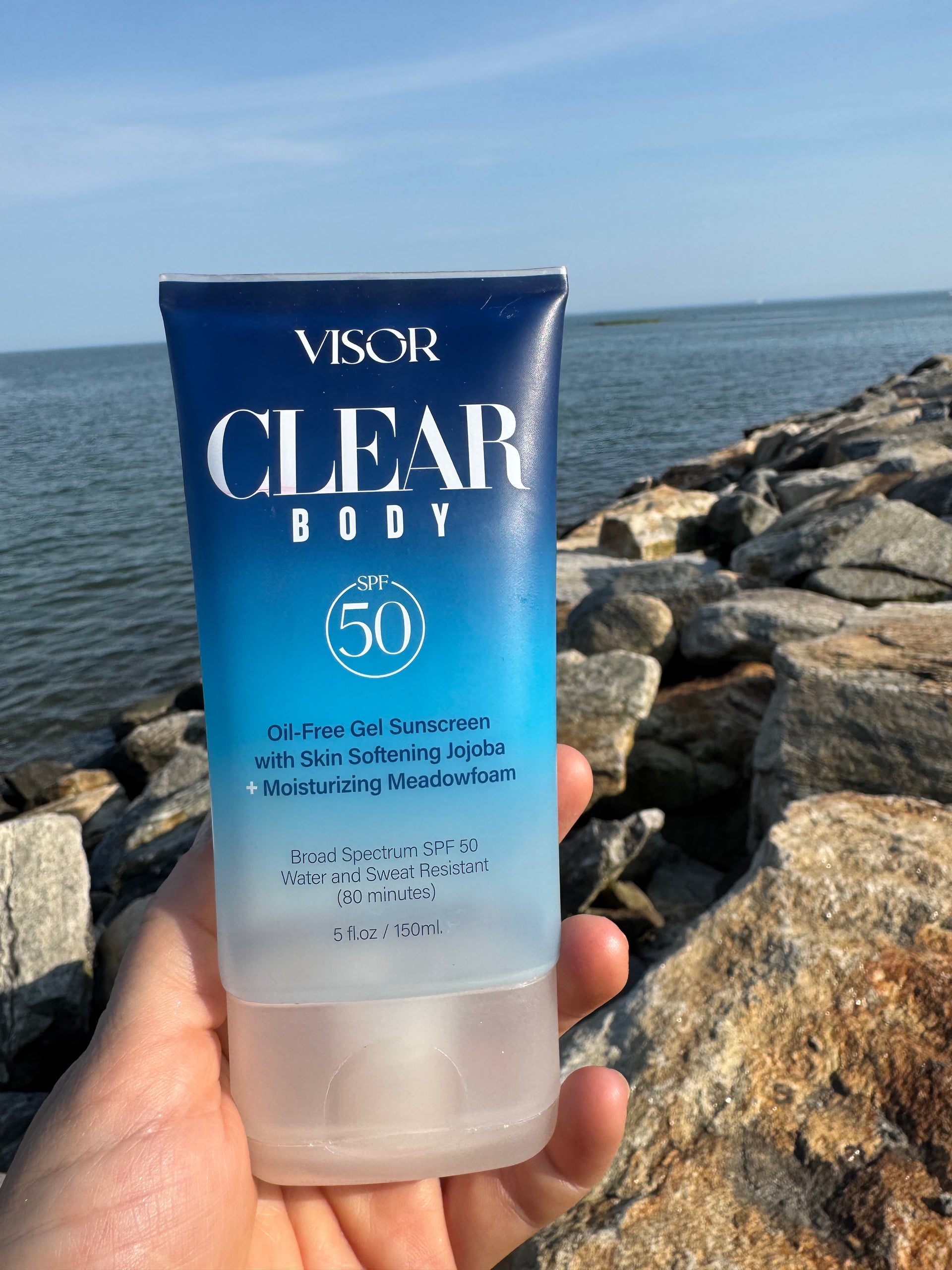 Visor Clear Body Gel SPF 50 Sunscreen with Jojoba Accessories Visor Skin Care