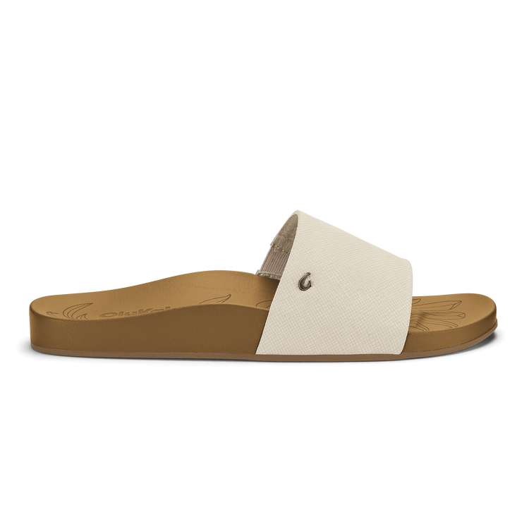 Olukai Women's Kīpe‘a Pono Slide Sandals Footwear Olukai Tapa/Crosshatch 6